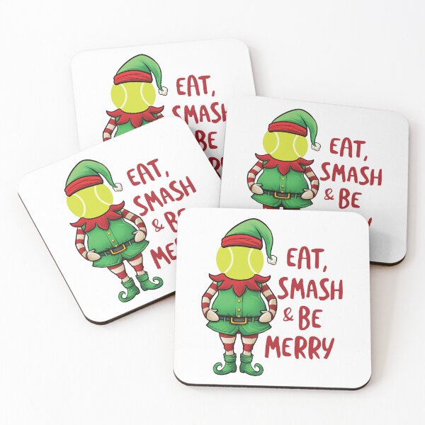 Item preview, Padel Christmas Elf Eat, Smash & Be Merry designed and sold by whyitsme.
