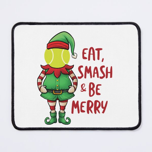 Item preview, Padel Christmas Elf Eat, Smash & Be Merry designed and sold by whyitsme.