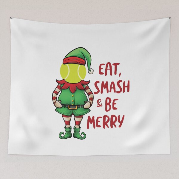 Item preview, Padel Christmas Elf Eat, Smash & Be Merry designed and sold by whyitsme.