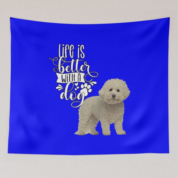 Item preview, Bichon Frise Dog Owner Life Is Better With A Dog designed and sold by fantasticdesign.