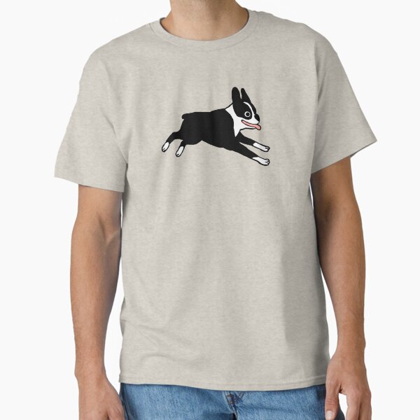 Item preview, Jumping Boston Terrier Cartoon Dog designed and sold by Jenn Inashvili.