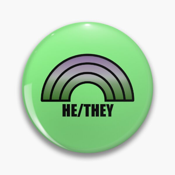 Item preview, He/They Pronouns! (Genderqueer Pride) designed and sold by krismfischer.