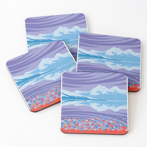 Item preview, Glacier WPA style designed and sold by Justonescarf.