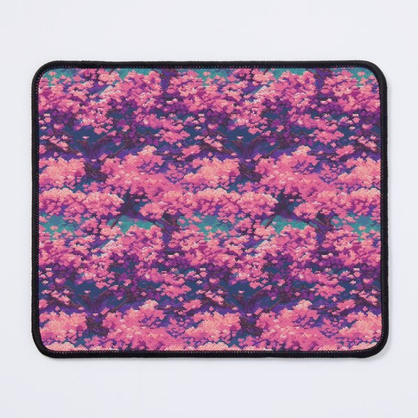 Item preview, Tiling Japanese pixel art blossom tree designed and sold by paulstamp.