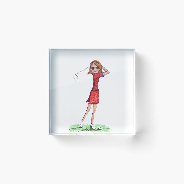 Item preview, Swing Brunette Golfer designed and sold by lulabelldesigns.
