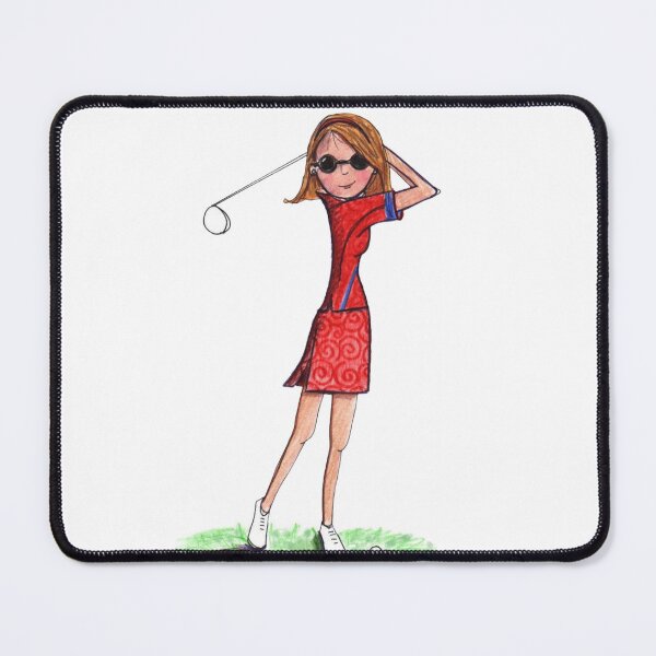Item preview, Swing Brunette Golfer designed and sold by lulabelldesigns.