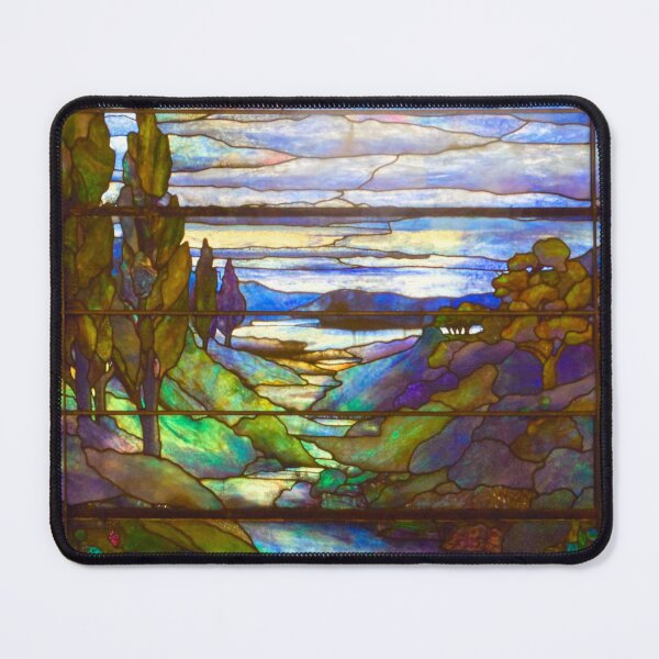 Item preview, Tiffany Stained Glass Window Woodland Cemetery Dayton OH designed and sold by Wabojeg.