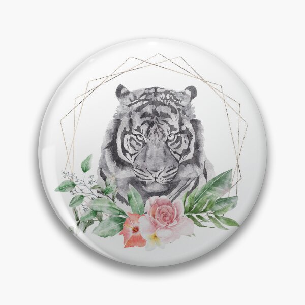 Item preview, Floral Frame Tiger designed and sold by FoxfireStardust.