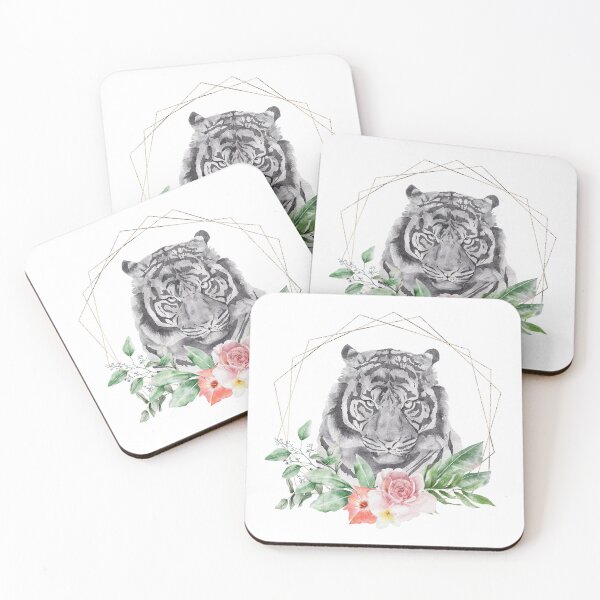 Item preview, Floral Frame Tiger designed and sold by FoxfireStardust.