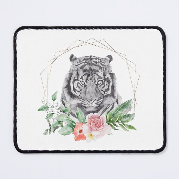 Item preview, Floral Frame Tiger designed and sold by FoxfireStardust.