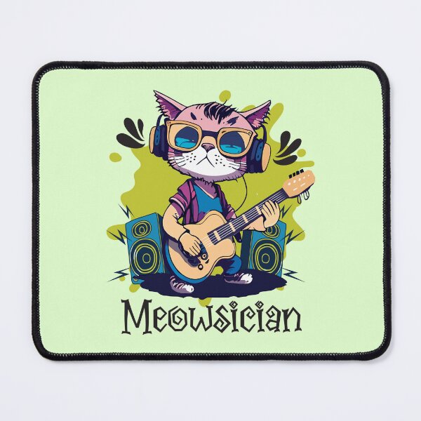 Item preview, Meowsician - funny cat designed and sold by VichallanStudio.