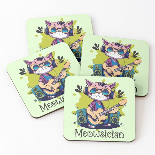 Item preview, Meowsician - funny cat designed and sold by VichallanStudio.
