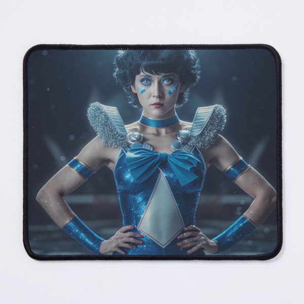 Item preview, 80s Wrestler Sailor Mercury designed and sold by Solace Sparkles.