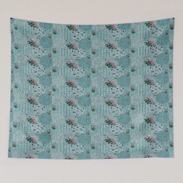 Item preview, Hideous Teal Upholstery Pattern designed and sold by notsweettea.