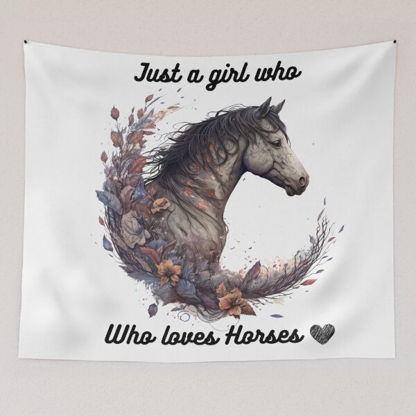 Item preview, just a girl who loves horses designed and sold by Janetlousart.