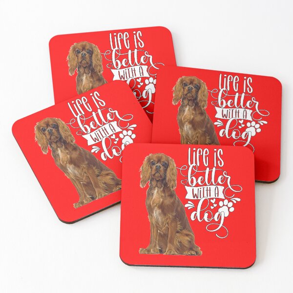Item preview, Cavalier King Charles Spaniel Dog Owner Life Is Better With A Dog  designed and sold by fantasticdesign.
