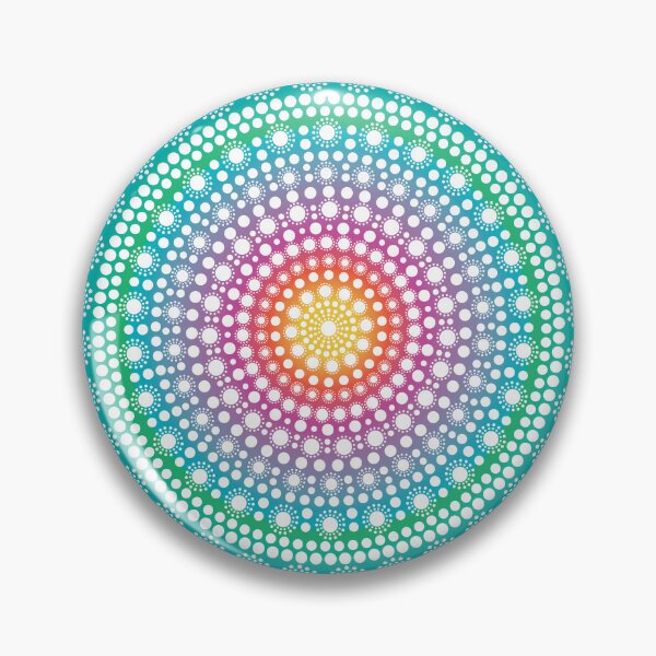 Item preview, Diseño de mandala punteado colorido designed and sold by ColoreDots.