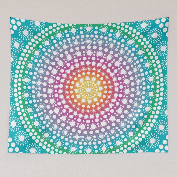 Item preview, Diseño de mandala punteado colorido designed and sold by ColoreDots.