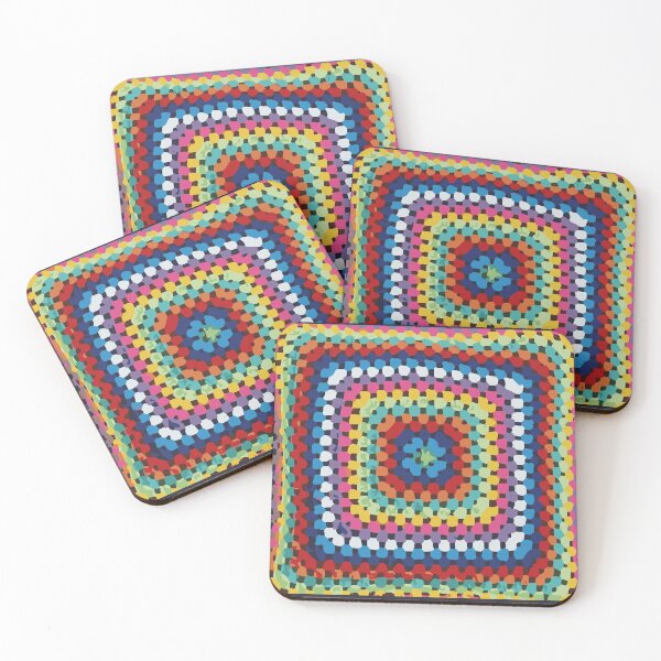 Item preview, Granny Square Quadrados de Crochê quadrado da vovó. Coloridos designed and sold by GirlaineSQ.