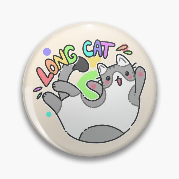 Angry Gray Cat Pin  Funny, cute, & nerdy pins