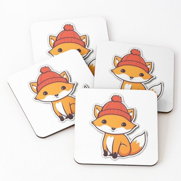 Item preview, Fox in a beanie designed and sold by Firefly Imaginarium.