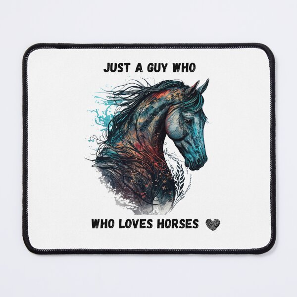 Item preview, Just a guy who loves horses designed and sold by Janetlousart.