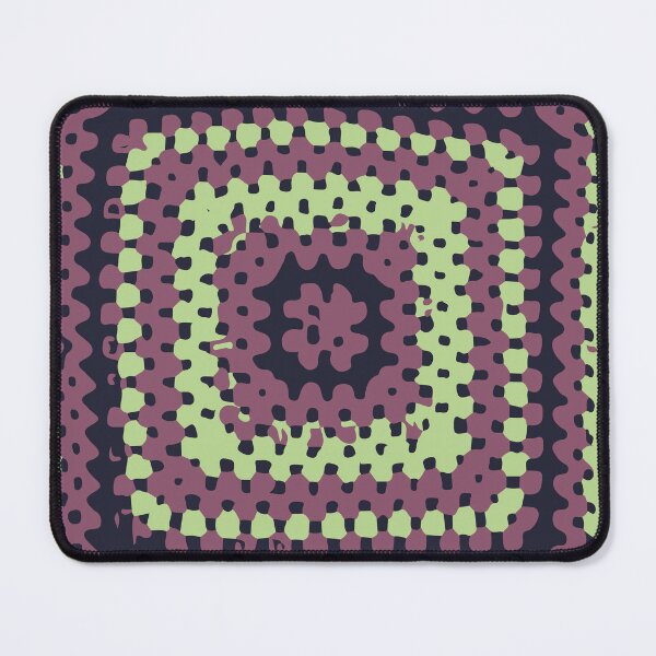Item preview, Square Quadrados de Crochê quadrado da vovó. Roxo e Verde, pintura designed and sold by GirlaineSQ.
