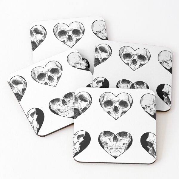 Item preview, Heart shaped skulls. designed and sold by Nyctophiles.