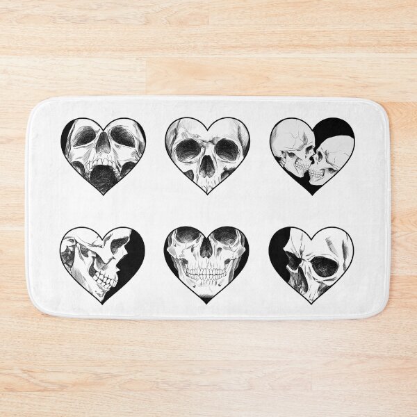 Item preview, Heart shaped skulls. designed and sold by Nyctophiles.
