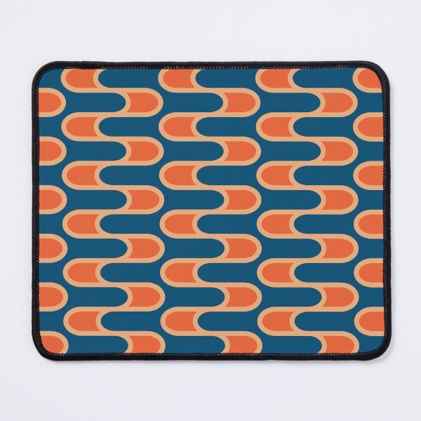 Item preview, Hypnotic 70's blue orange  designed and sold by ColorsCocktails.