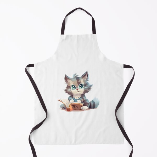 Item preview, Adorable fluffy cat reading a book designed and sold by tvasileva.