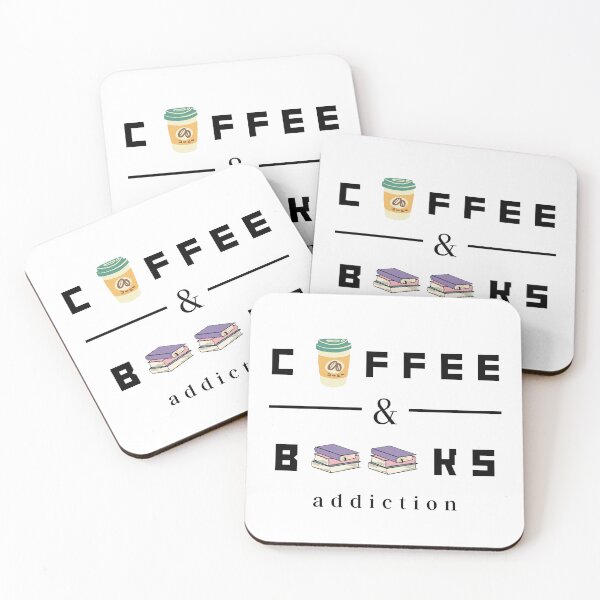 Item preview, Coffee and Books addiction designed and sold by AuthenticoStore.