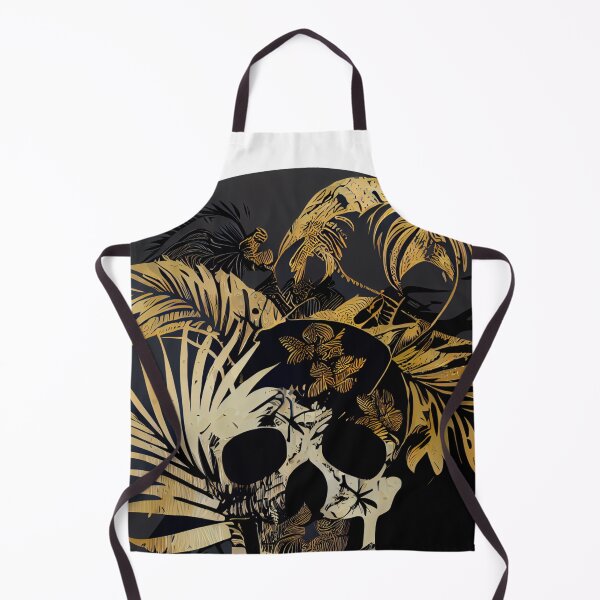 Item preview, Skull in Black and Gold designed and sold by ShadowAndSlate.
