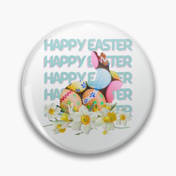 Item preview, Happy easter bunny flower eggs designed and sold by murielsfaith.