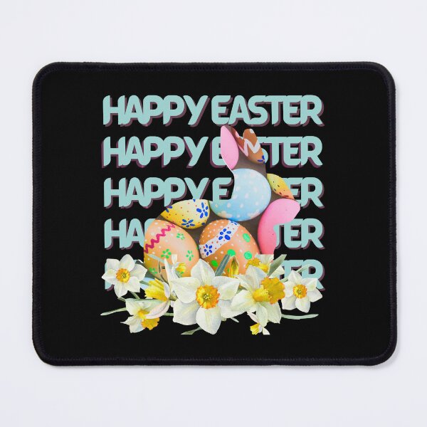 Item preview, Happy easter bunny flower eggs designed and sold by murielsfaith.
