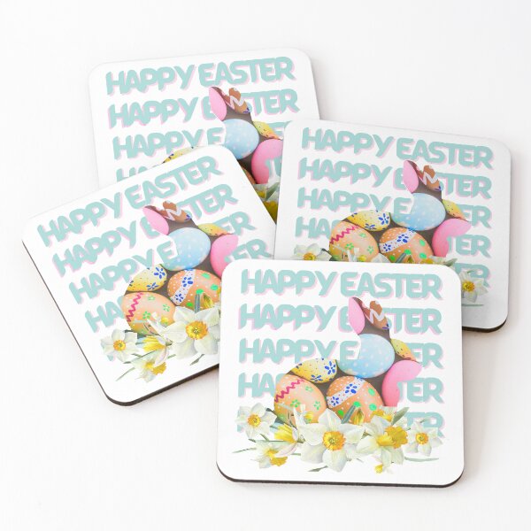 Item preview, Happy easter bunny flower eggs designed and sold by murielsfaith.