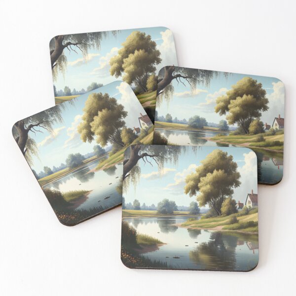 Item preview, Idyllic Landscape Art Print designed and sold by delohill.