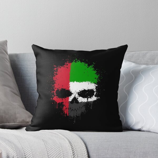 Item preview, Chaotic UAE Flag Splatter Skull designed and sold by JeffBartels.
