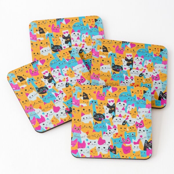 Item preview, Throw Pillow With Adorable Cat Pattern Design designed and sold by Sowari-Pillows.