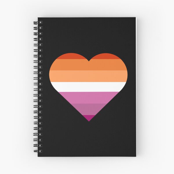 Item preview, Lesbian Sunset Flag Heart - Lesbian Pride designed and sold by Sophie’s Tees.