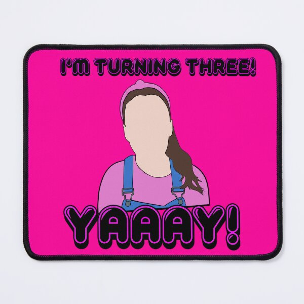 Item preview, Mrs Rachel - 3 three birthday pink designed and sold by LucidTracings.