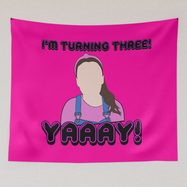Item preview, Mrs Rachel - 3 three birthday pink designed and sold by LucidTracings.