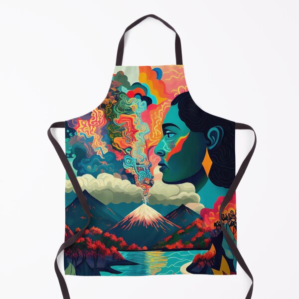 Item preview, Mystical Lake Mayan Volcano Woman designed and sold by ga-arts.