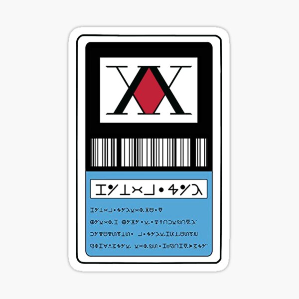 Anime Hunter X Hunter Costume Props License Card GING FREECSS