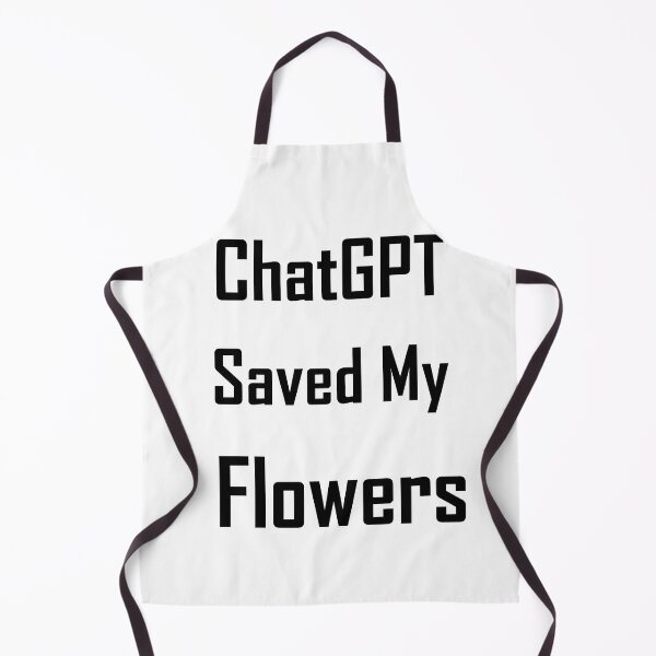 Item preview, AI and ChatGPT is my Hear for Cambridge Blue Flowers designed and sold by TechsQuickArt.