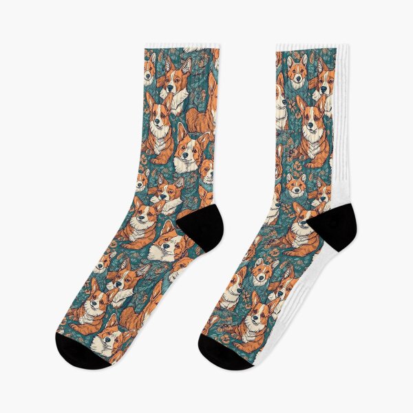 Item preview, Corgi Dog Pattern - Cute and Colorful Design designed and sold by CinEmmaDesign.
