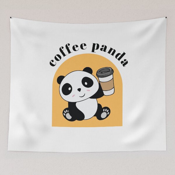 Item preview, White Panda Coffee Cutte And Cuddly Whitepanda Art designed and sold by Raafat.art.