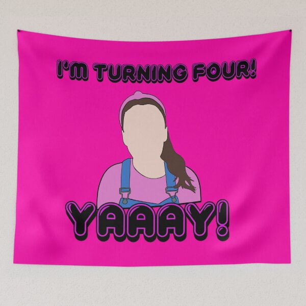 Item preview, Mrs Rachel - 4 four birthday pink designed and sold by LucidTracings.