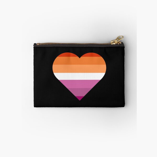 Item preview, Lesbian Sunset Flag Heart - Lesbian Pride designed and sold by Sophie’s Tees.