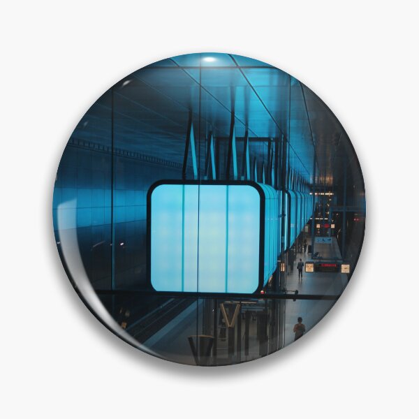 Item preview, Hamburg subway line HafenCity - light show blue designed and sold by Janinevsart.